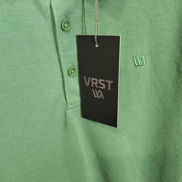 NWT‎ VRST Men's Pique Polo in Serene Green Size Small - Picture 8 of 9